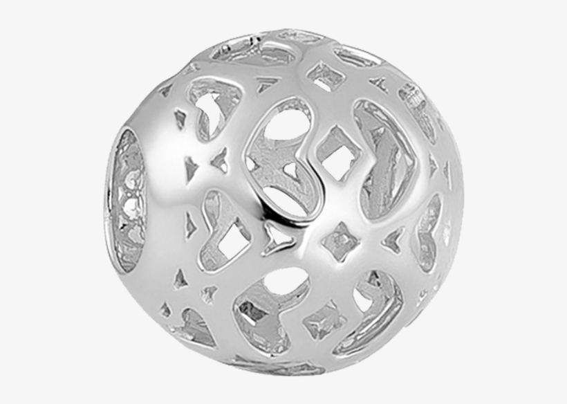 Ti Amo Open Heart Charm,buy Charms Online In India,silver - Circle, transparent png