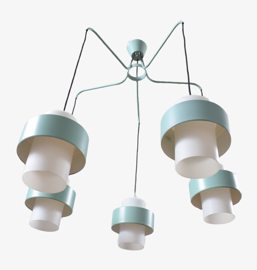 7x White-teal Pendant Light - Ceiling, transparent png