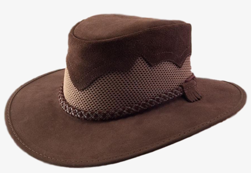 Western Leather Mesh Hat - Cowboy Hat, transparent png