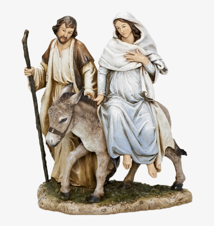 Roman Mary And Joseph - Mary Riding Donkey To Bethlehem, transparent png