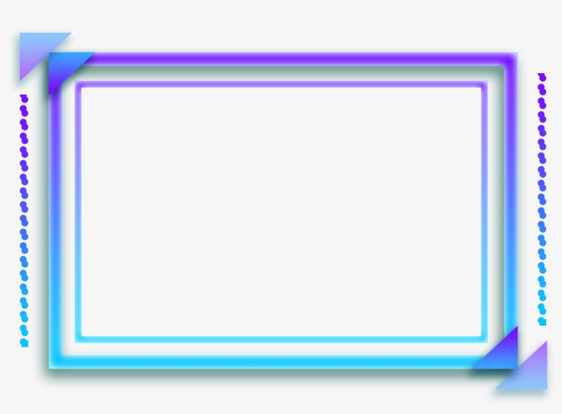 Tech Wind Border Gradient Rectangle Png And Psd - Display Device, transparent png