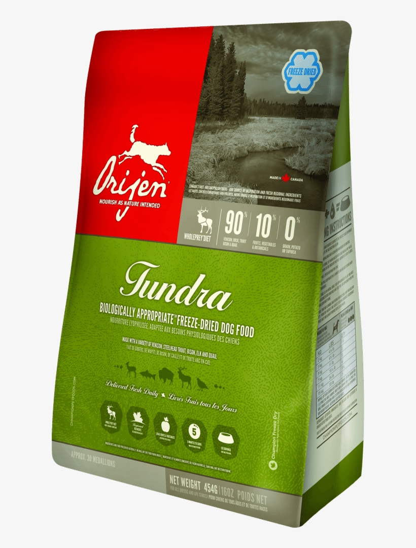 Orijen Grain Free Tundra Adult Freeze Dried Dog Food - Orijen Tundra Dog Food, transparent png