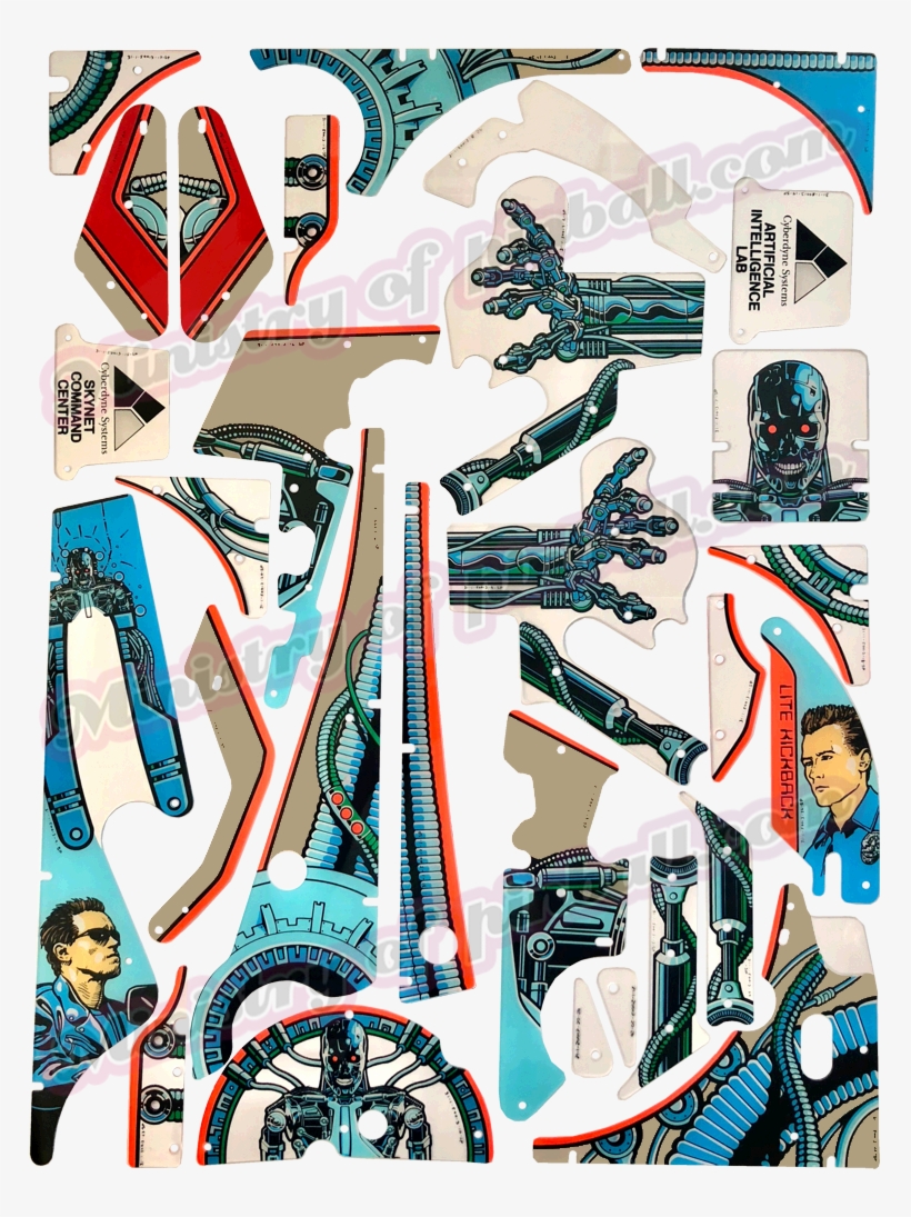 Plastic Set Ministry Of Pinball - Terminator 2 Plastic Set, transparent png