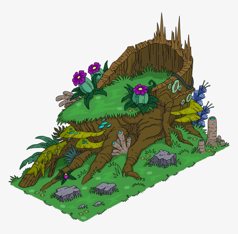 Tree Stump Fauna - Illustration, transparent png