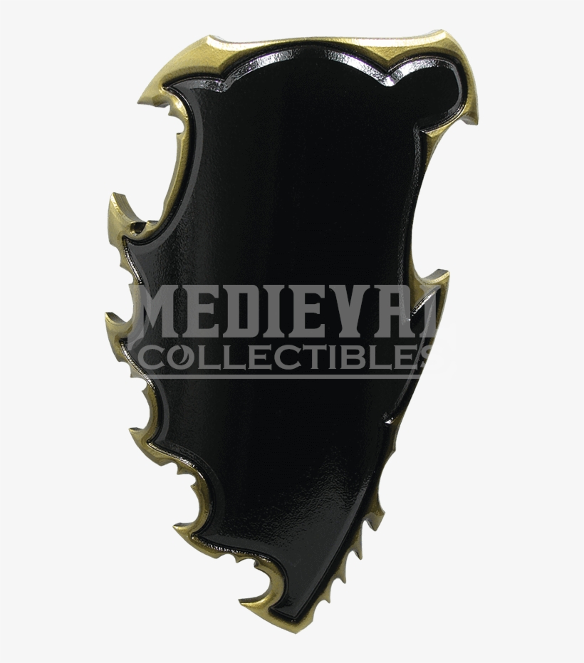 Black And Gold Chaos Larp Battle Shield - Shield, transparent png