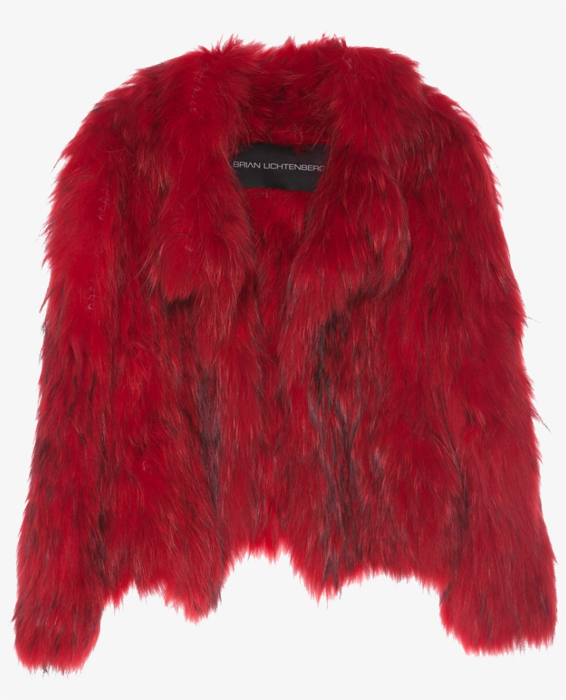 Red Raccoon Fur Coat - Fur Clothing, transparent png