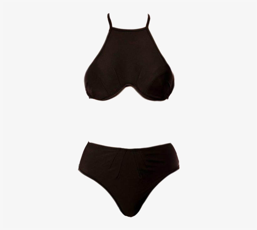 Yara Bikini Bottom- Black - Briefs, transparent png