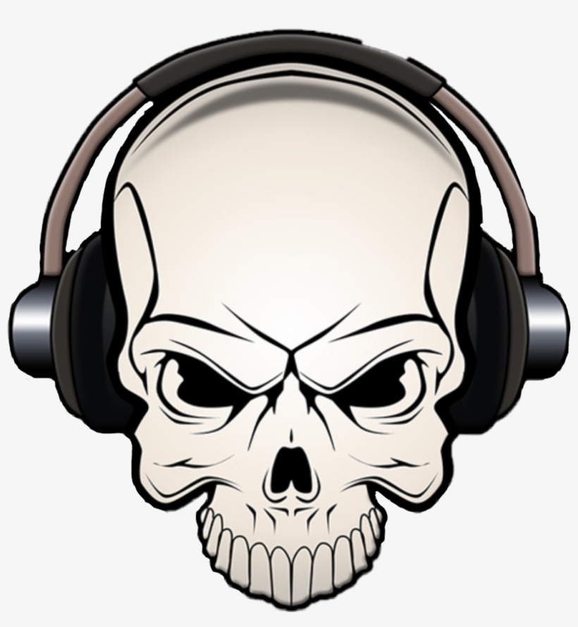 Skullhead Headphones Skull Horror Shokhorror Freetoedit - Headphones, transparent png