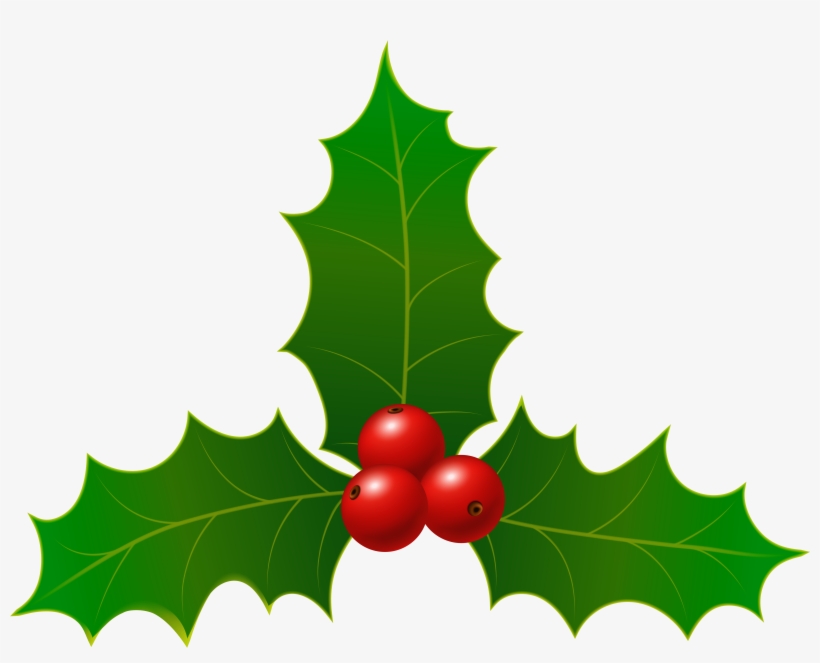 Christmas Holly Clip Art Image, transparent png