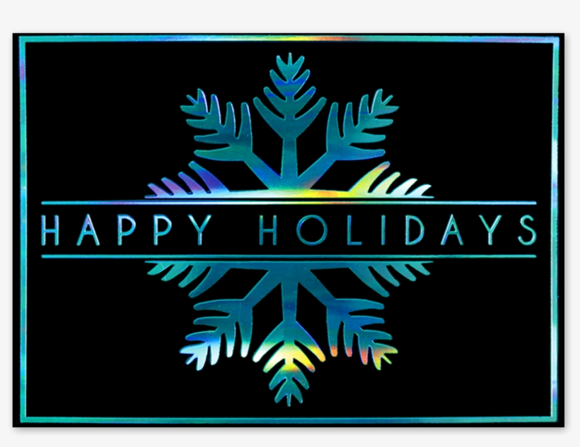 Picture Of Blue Snowflake Greeting Card - Emblem, transparent png