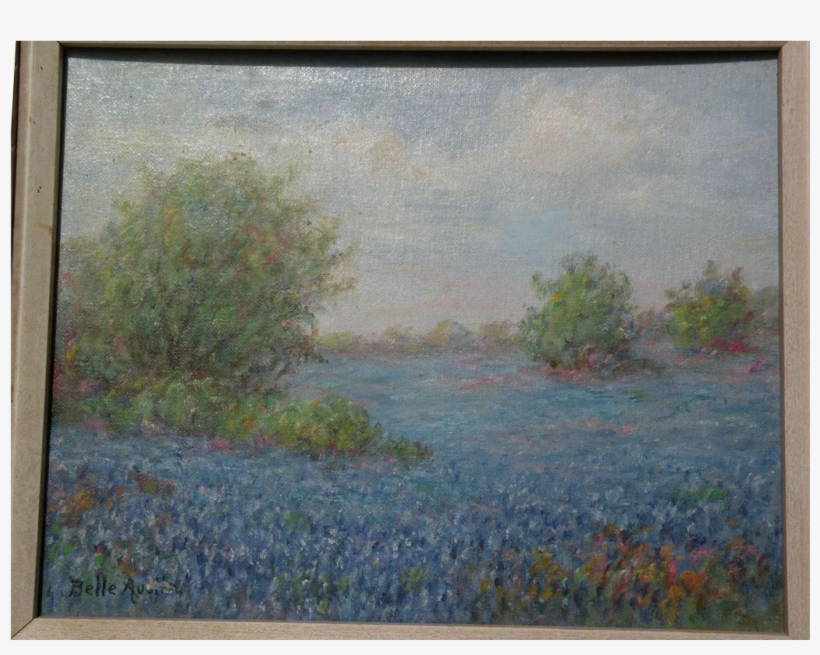 Texas Impressionist Art Bluebonnet Painting By Martha - Picture Frame, transparent png