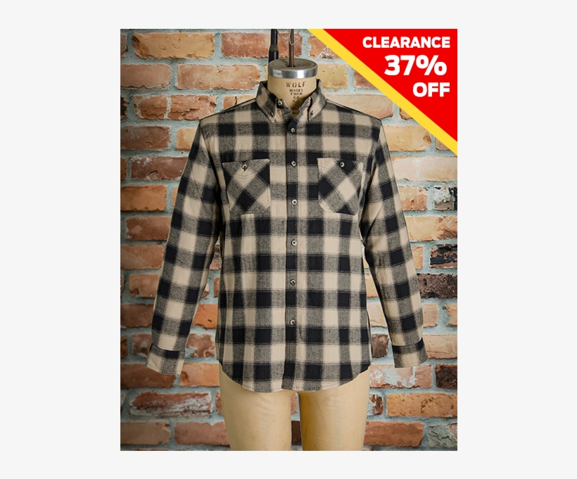 Men's Button Down Plaid Flannel Shirt - Shirt, transparent png