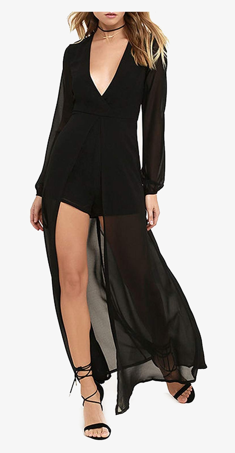 Maxi Dress Png Photo - Romper Skirt, transparent png