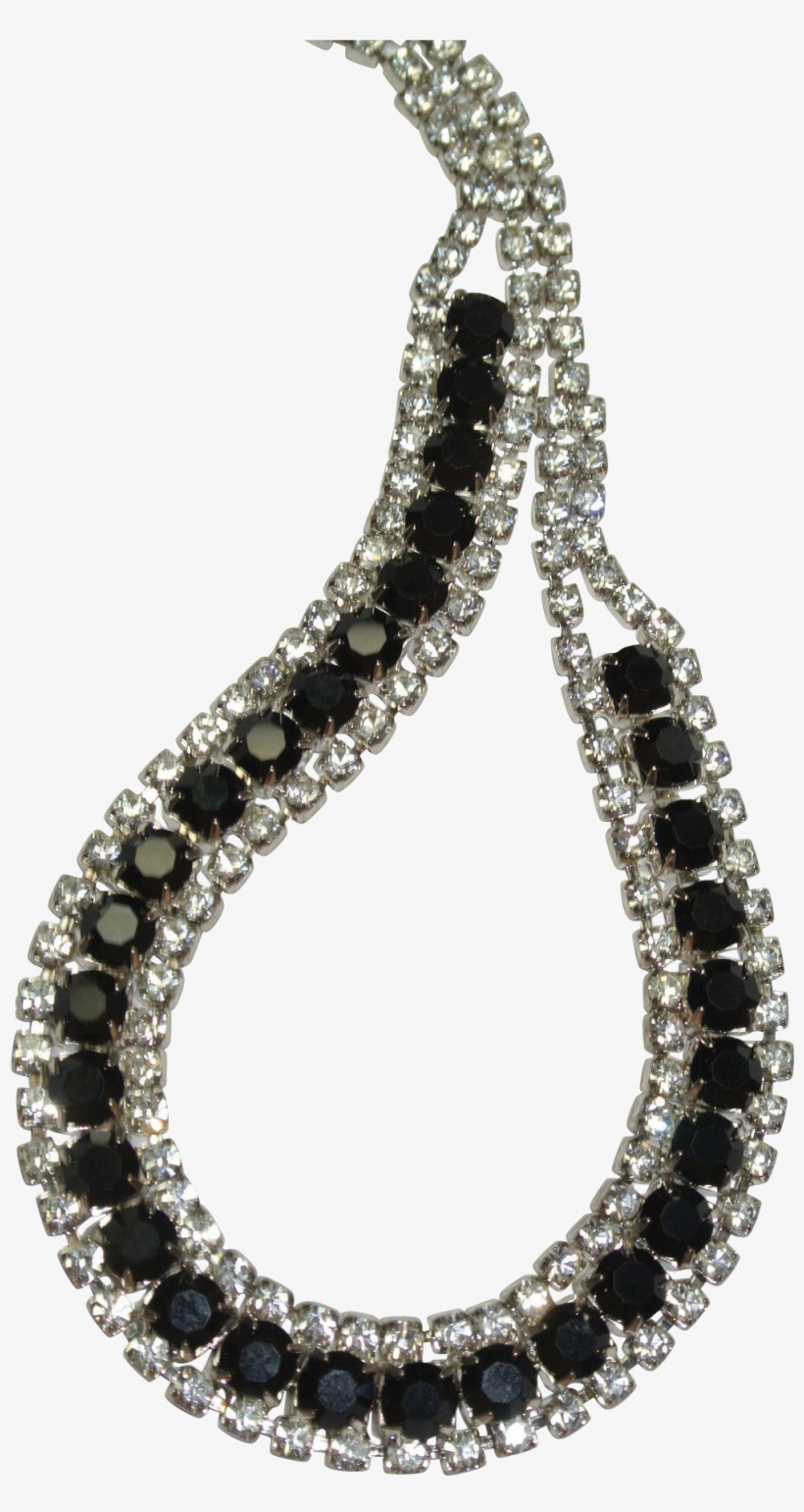 Black Rhinestone Choker, transparent png