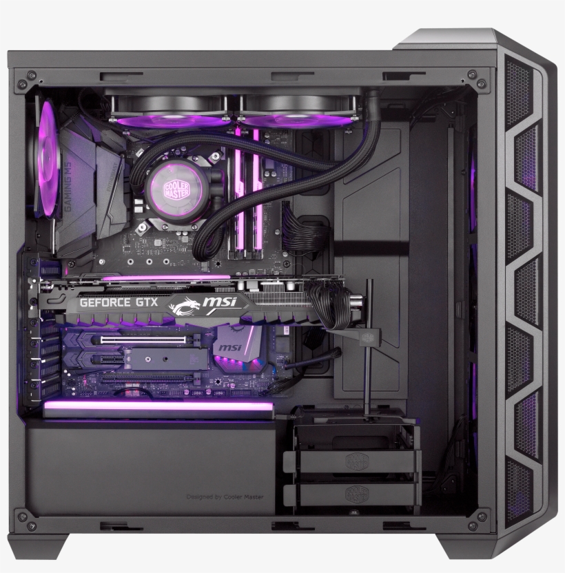 Cooler Master Mid Tower Mastercase H500 Cooler Master - Cooler Master H500 Mesh, transparent png
