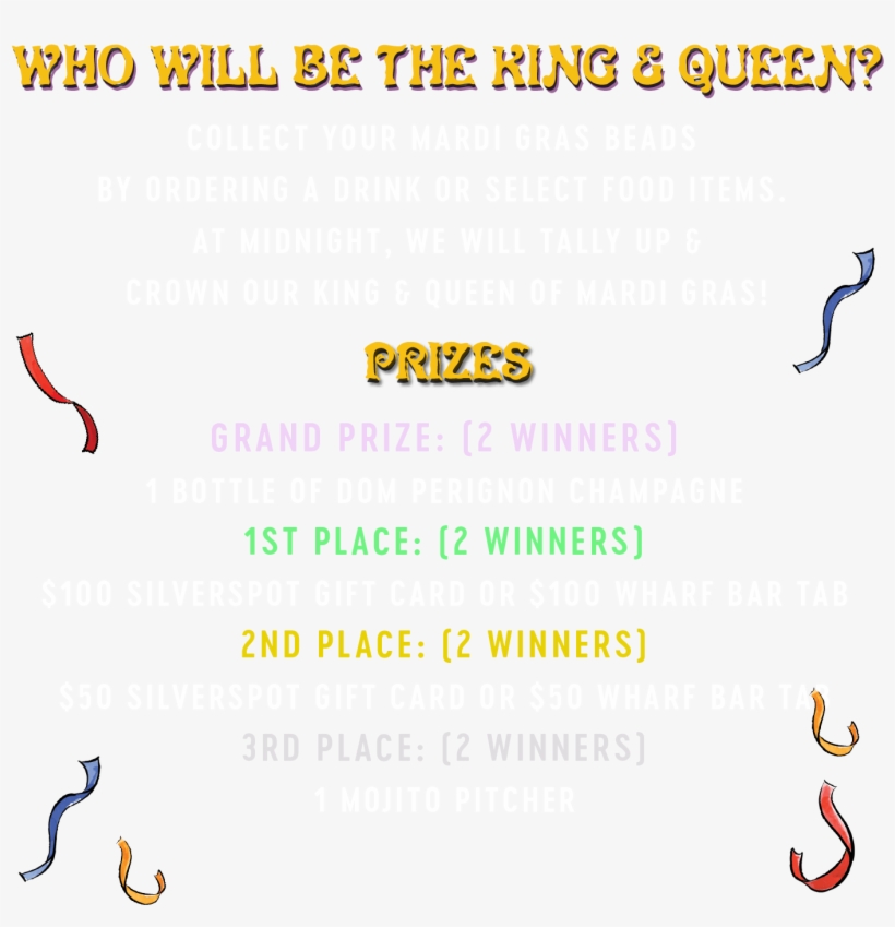Who Will Be The King And Queen Of Mardi Gras Collect - Calligraphy, transparent png