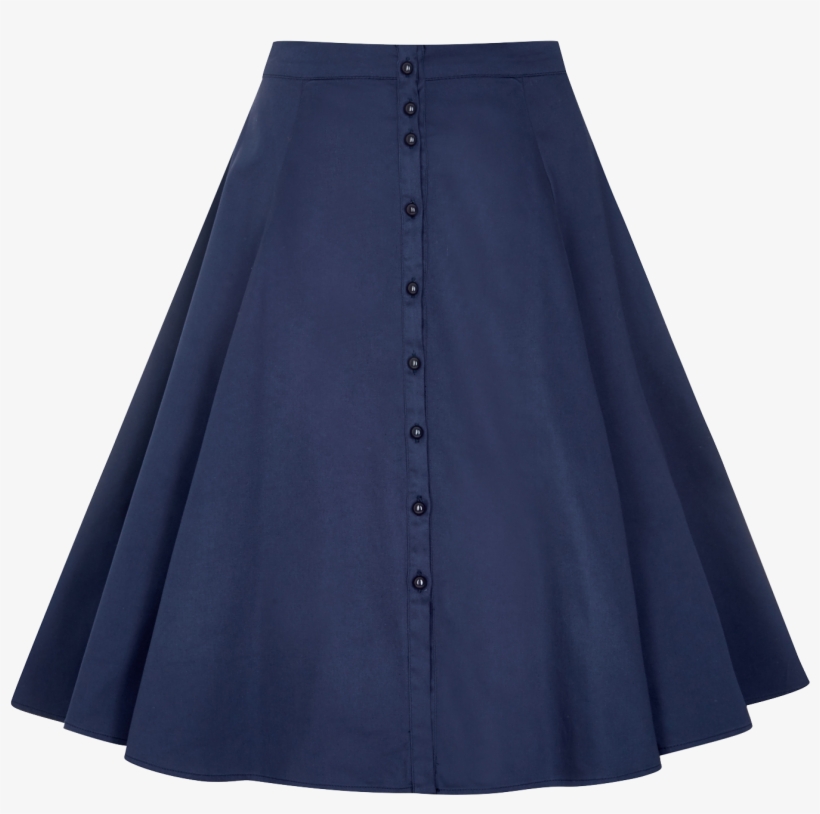 The Dark Blue Swing Skirt - Miniskirt, transparent png