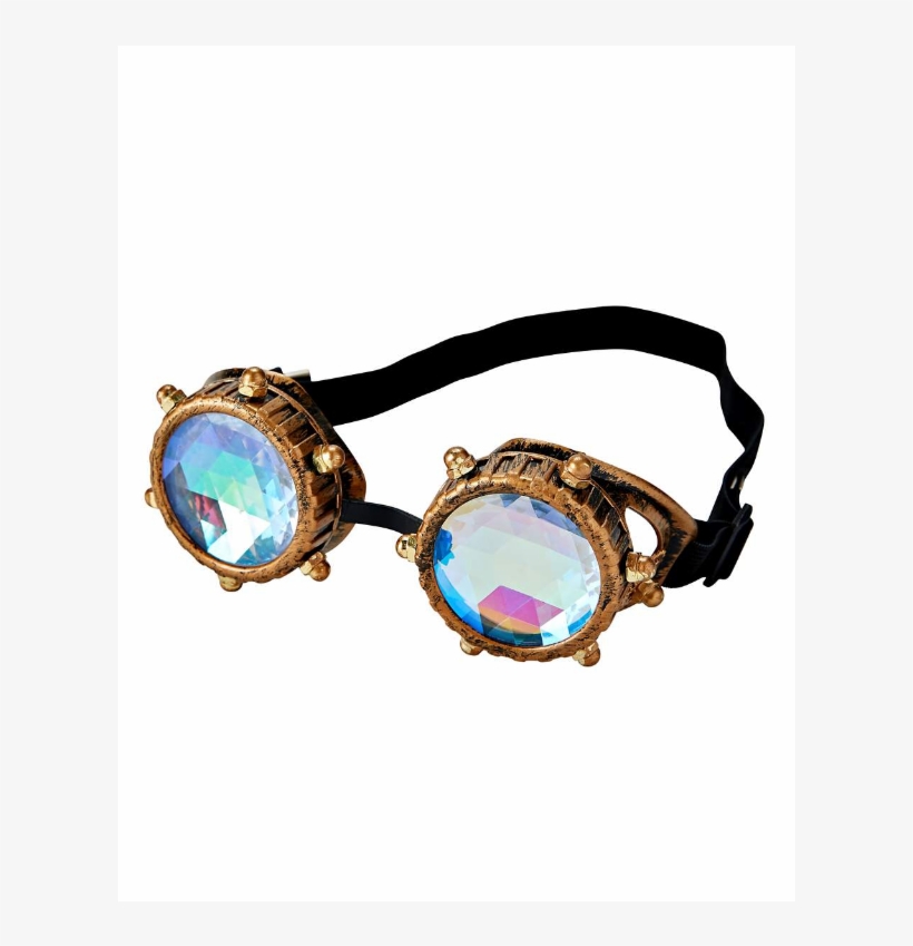 Steampunk Kaleidoscope Goggles - Gemstone, transparent png