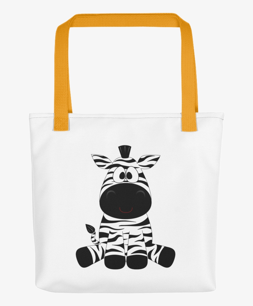 Fashion Tote Bag With A Zipper - Zebra Sticker, transparent png