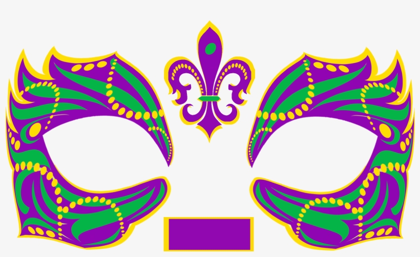 His Mardi Gras Temporary Tattoo Mask, transparent png