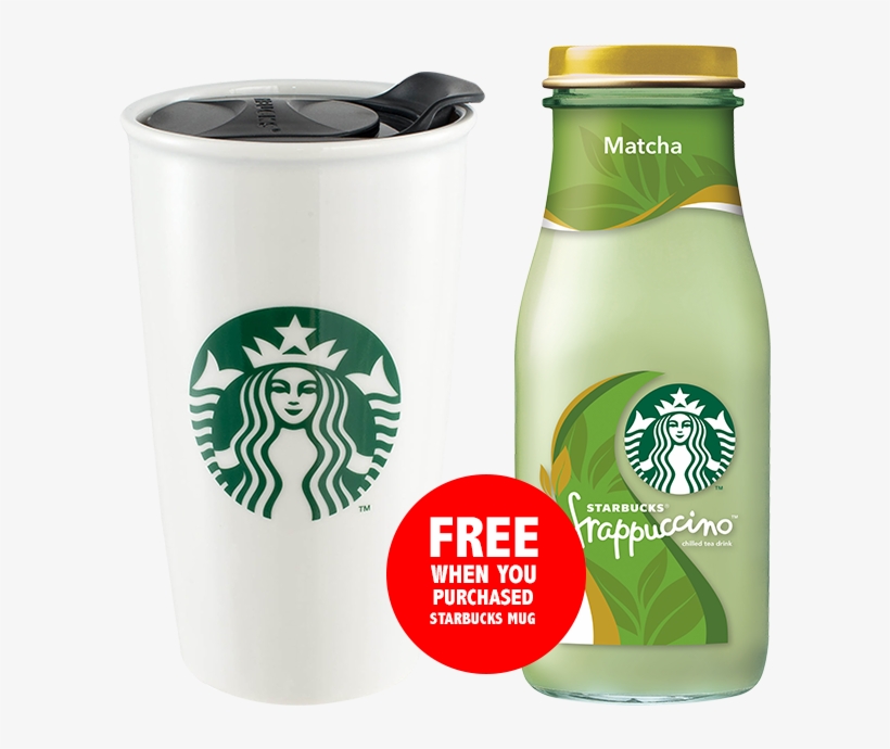 Starbucks® Mug 12oz Dw Traveller With 1 Bottled Frappuccino - Starbucks New Logo 2011, transparent png