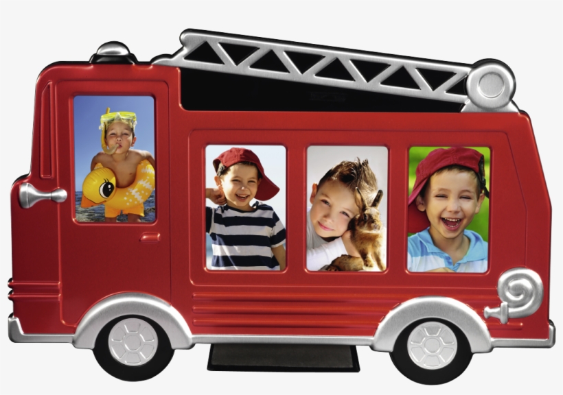 "grisu Fire Engine" Portrait Frame, Red, 4x Cm - Picture Frame, transparent png