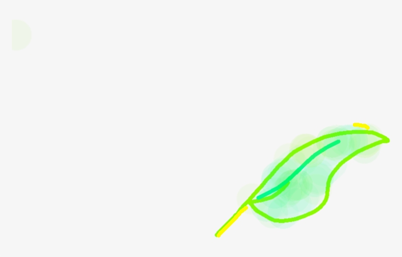 Rainbow - Glow Leaf, transparent png