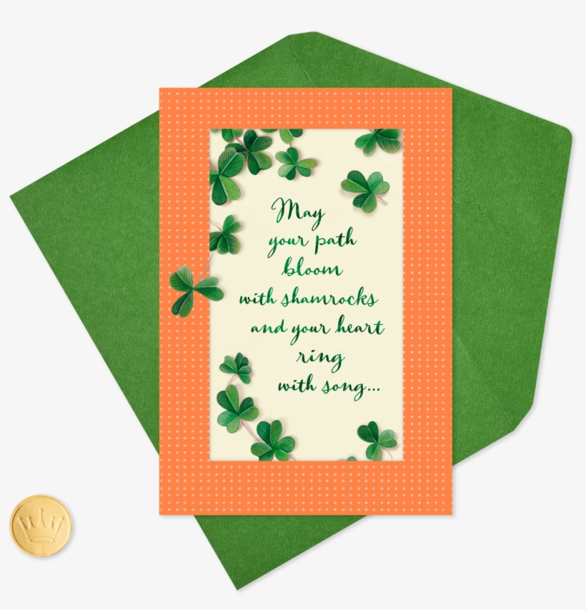 Blooming Shamrocks St - Greeting Card, transparent png