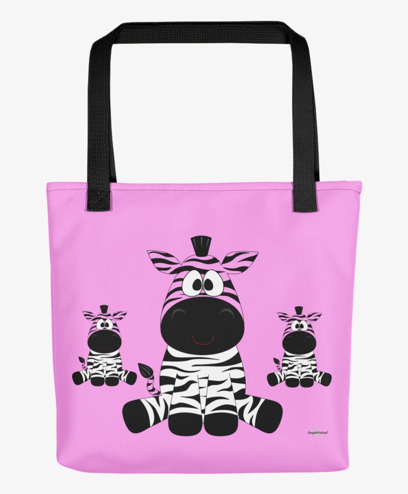 Fashion Tote Bag With A Zipper - Zebra, transparent png