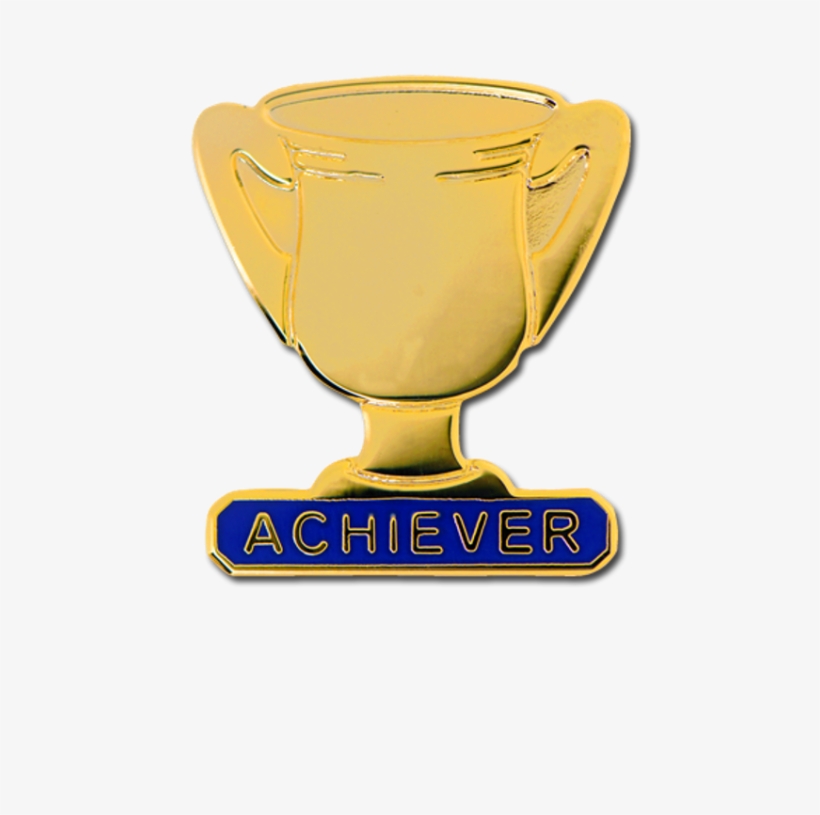 Achiever Trophy School Award Gold Badge - Trophy, transparent png