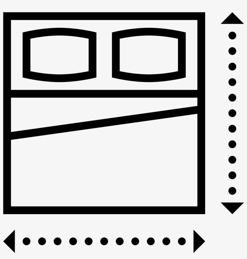 Tamanho De Cama Icon - Icon For Bed Size, transparent png