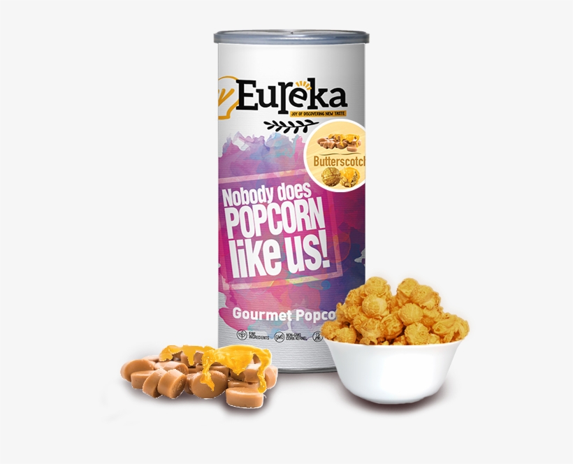 Butterscotch Popcorn - Eureka Popcorn Salted Egg, transparent png
