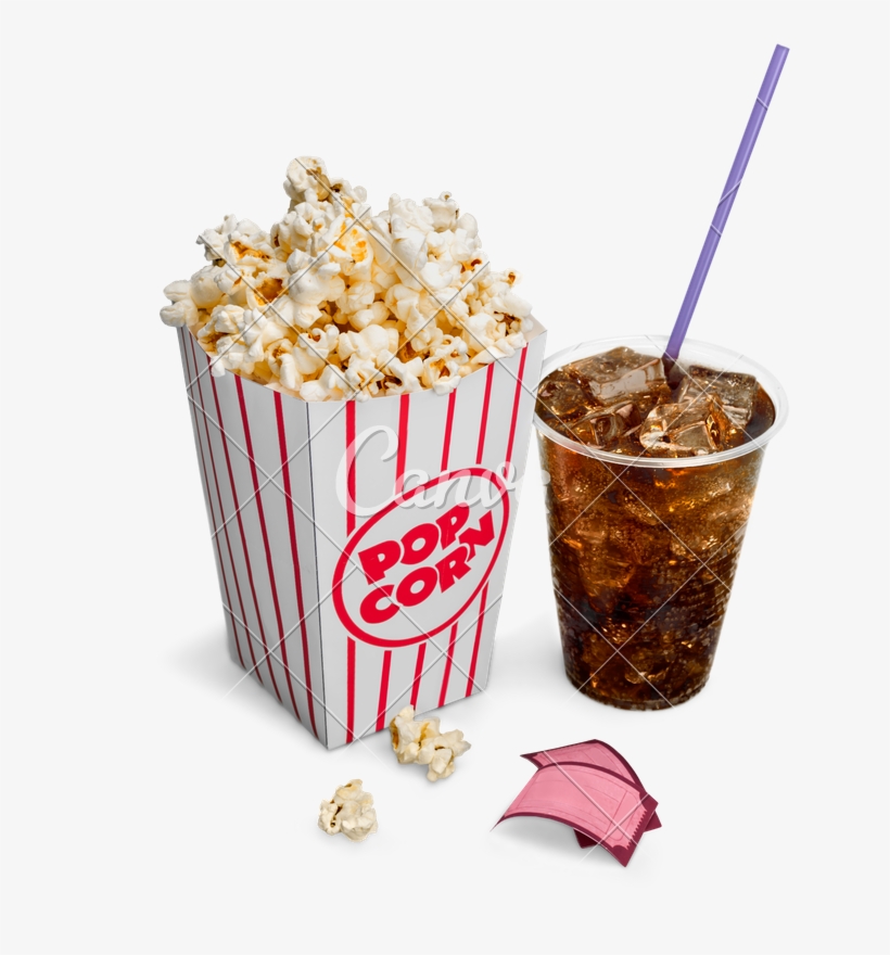 Bucket Of Popcorn Photos By Canva - 영화관 음료수, transparent png