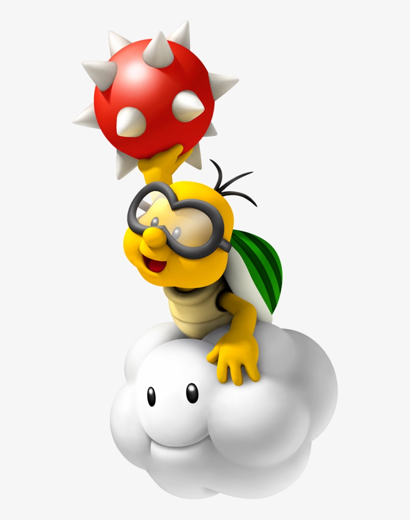 Lakitu Con Tartaspina - Super Mario Bros Lakitu, transparent png