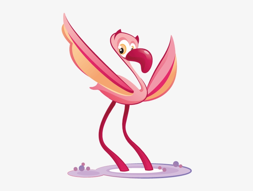Jungle Wall Decors For Kids Room, Pink Flamingo Wall - Immagini Fenicotteri Rosa Disegni, transparent png