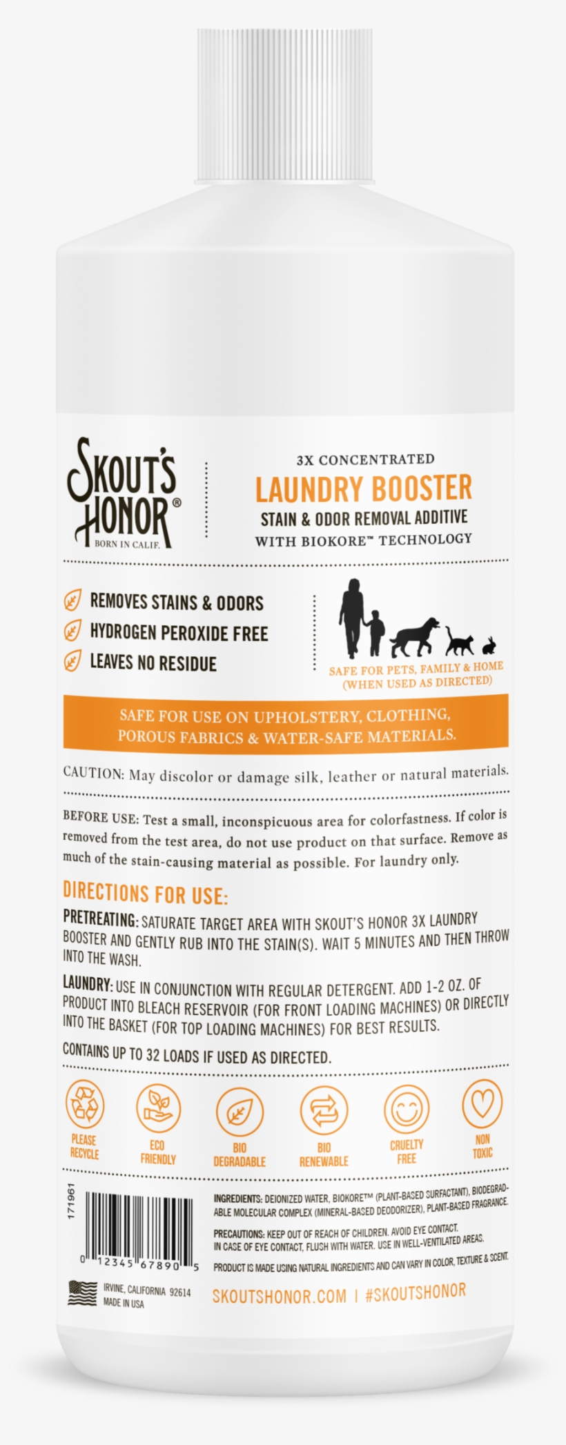 Stain & Odor Removal Additive - Lotion, transparent png