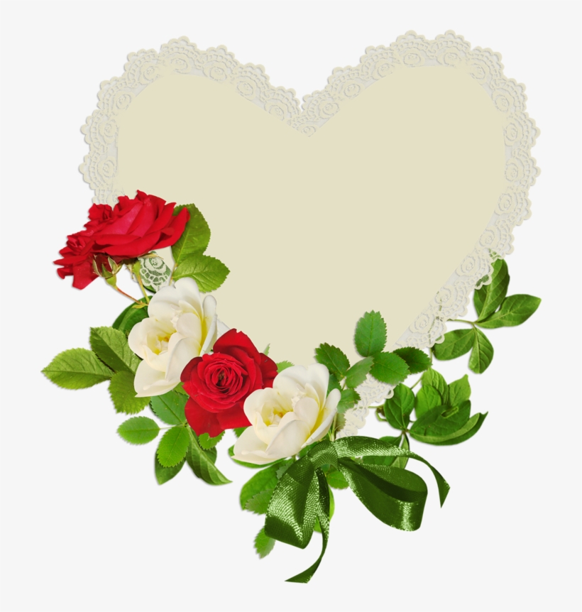White Rose Clipart Heart - Love Rose Flower Images Free Download, transparent png