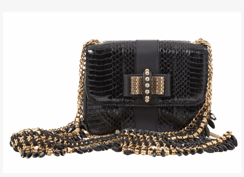 Leather Handbag Christian Louboutin Black - Shoulder Bag, transparent png