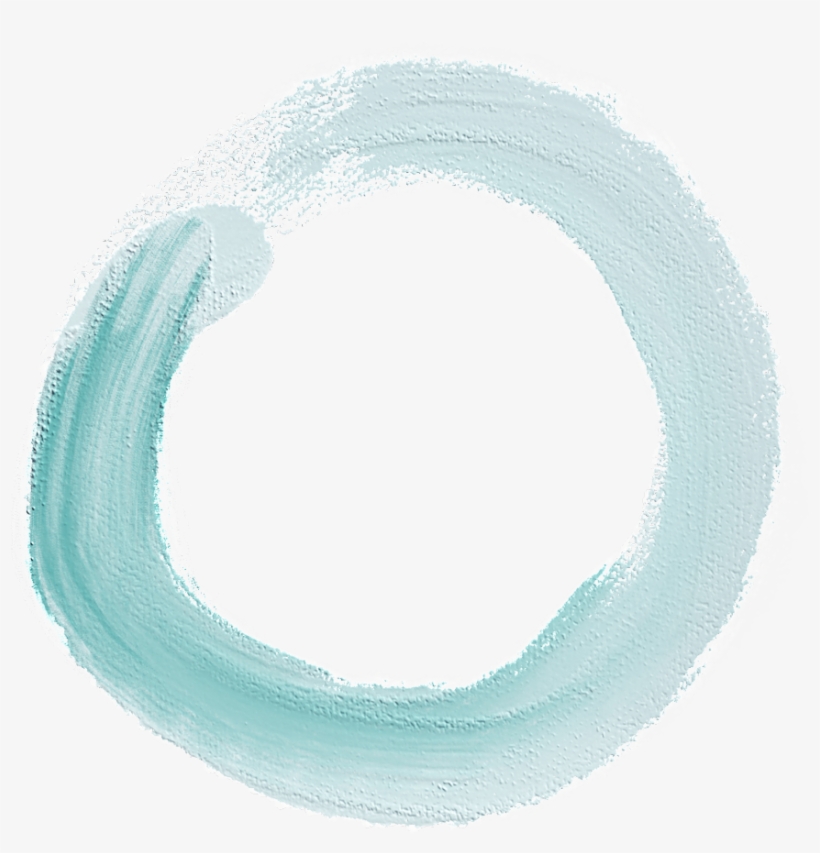 Circle Stroke Brush Paint Art Watercolor Ink Frame - Circle, transparent png