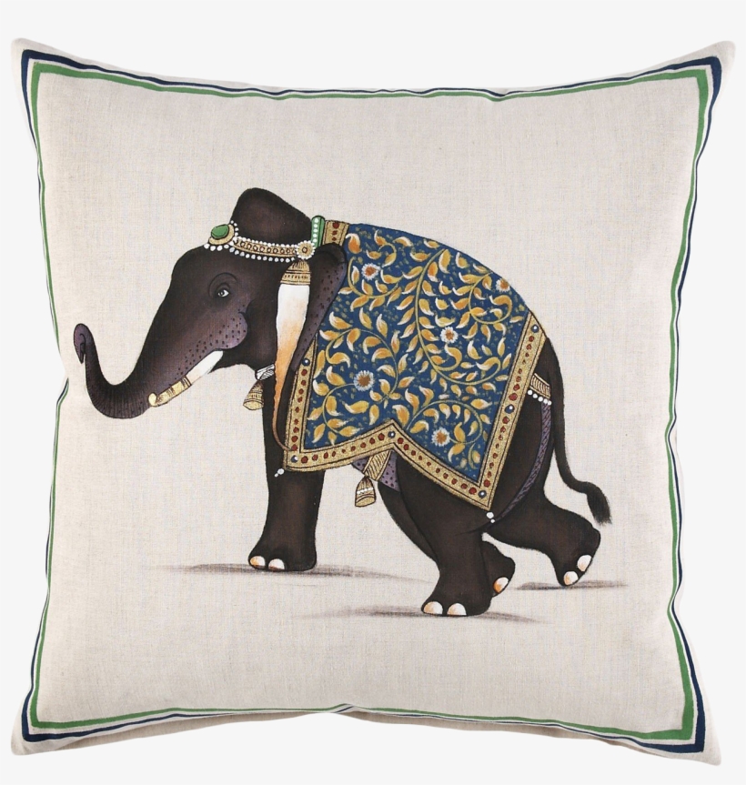 Indian Elephant Pillow, transparent png