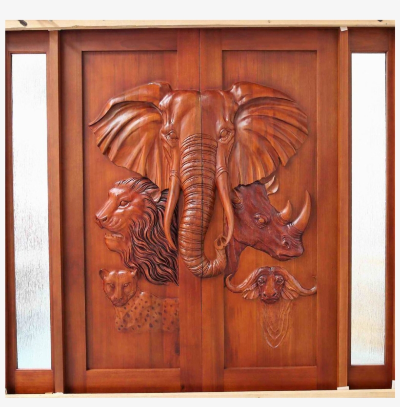 Hand Carved Wood Eh - Hand Carved Wooden Door, transparent png