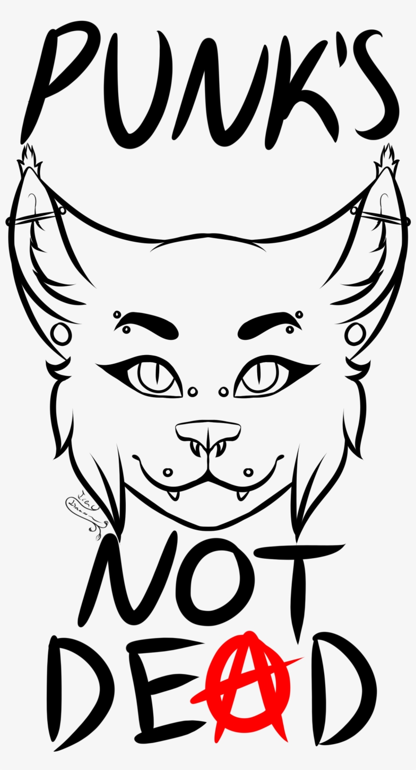 Punks Not Dead - Cartoon, transparent png