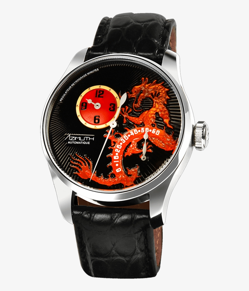 Retrograde Minutes Dragon - Analog Watch, transparent png