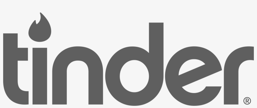 Tinder Wordmark Registered - Tinder Logo 2018, transparent png