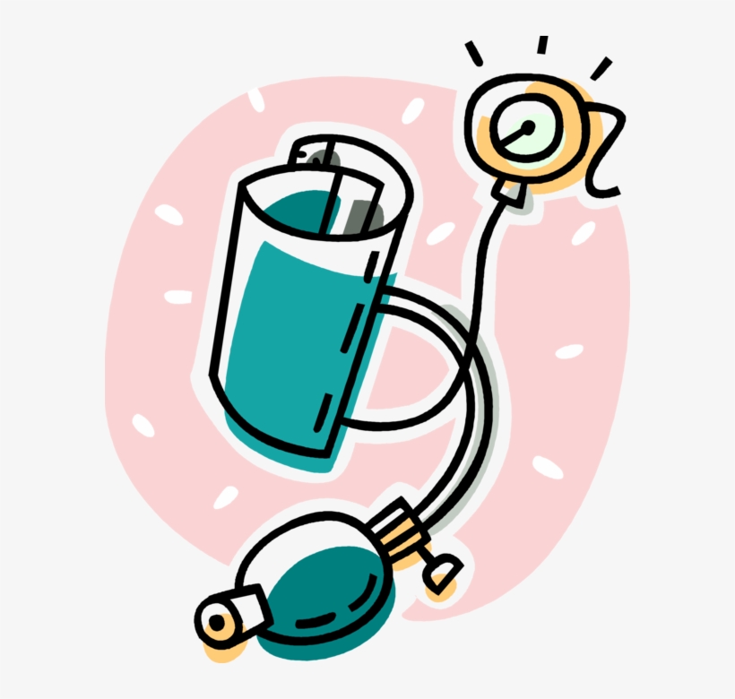 Vector Illustration Of Blood Pressure Gauge Aneroid, transparent png