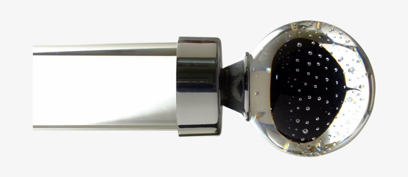 Velvet Black Bubble Ball - Earrings, transparent png