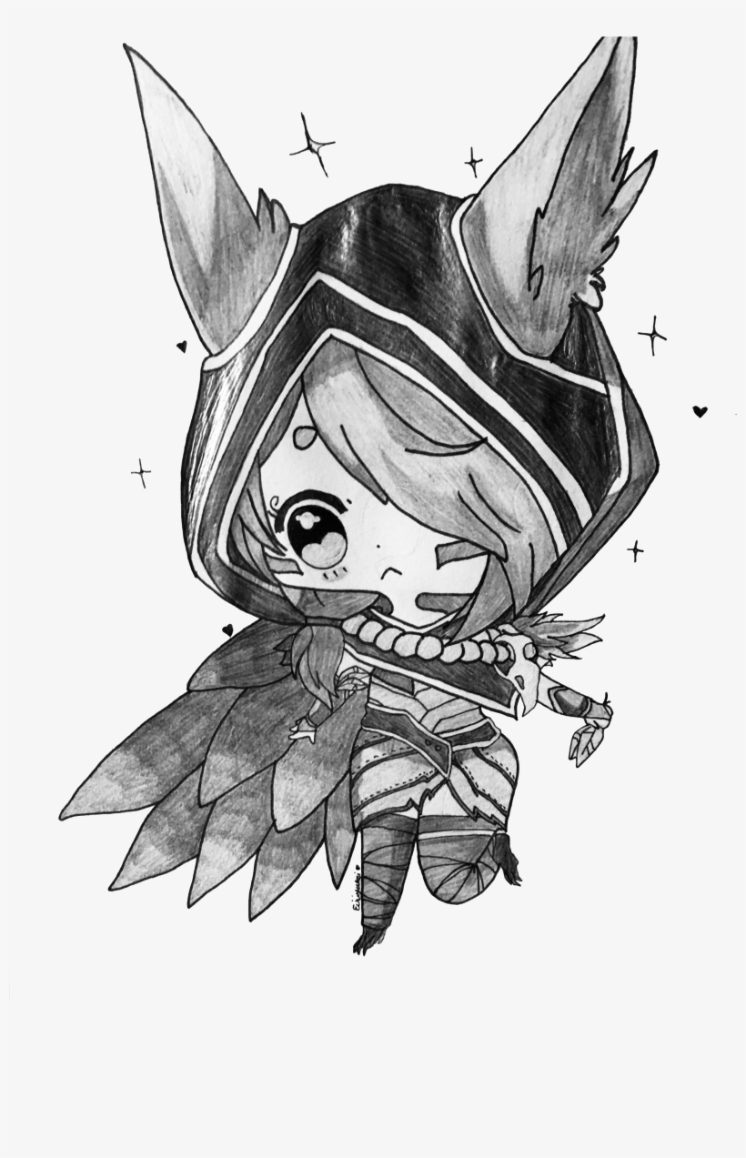Chibi Xayah By Eiriyuki1 - Illustration, transparent png