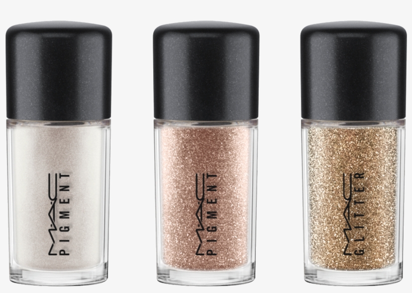 A Palette Of Rose Gold-toned Neutrals And Warm Browns - Mac Snowball Pigment And Glitter Kit Gold, transparent png