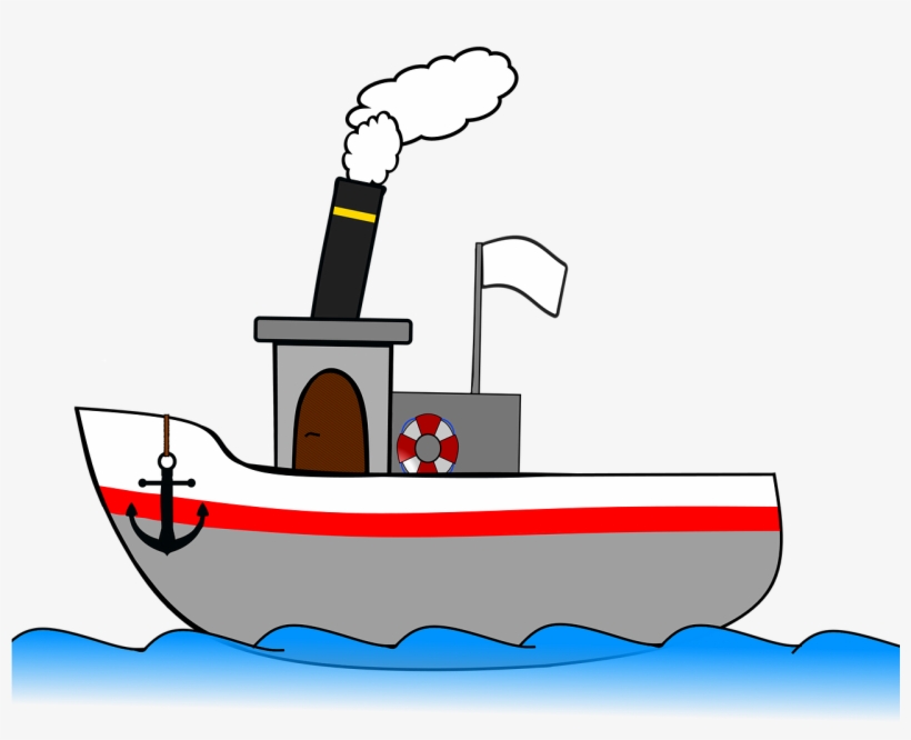 Steamboat Ship Steamer - Steamboat Clipart, transparent png