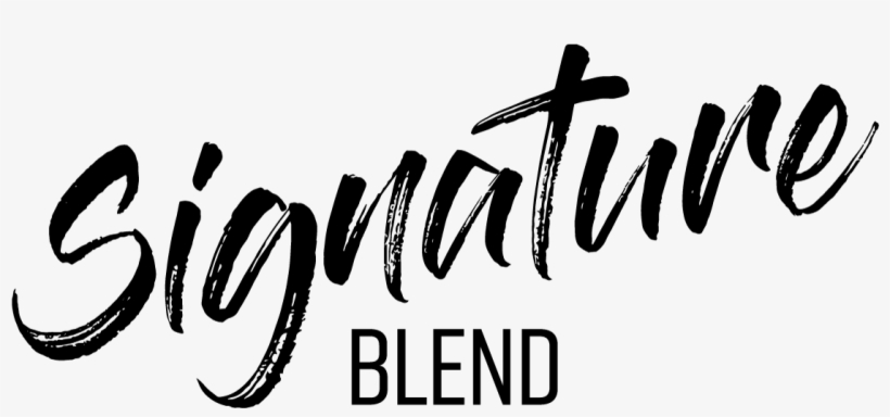 Signature Blend Blue Slush By Ohm Brew - Calligraphy, transparent png
